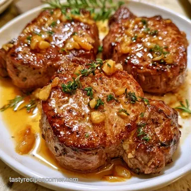 Pan-Seared Filet Mignon Recipe Card