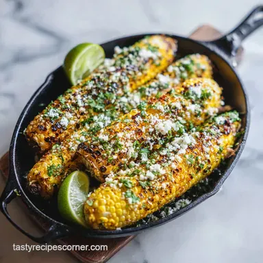Mexican Corn Recipe for 6 Servings in 25 Minutes Recipe Card