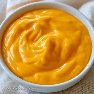 Cheddar Cheese Sauce in 15 Minutes Recipe Card