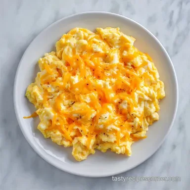 Cheesy Scrambled Eggs in 7 Minutes