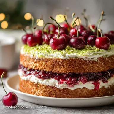 Cherry Limeade Layer Cake Recipe for 14 Recipe Card