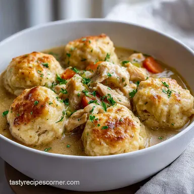 Chicken and Dumplings in 30 Minutes: Creamy & Fluffy