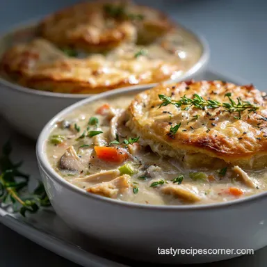 The Best Chicken Pot Pie Soup Recipe with Creamy Vegetables in 50 Minutes Recipe Card