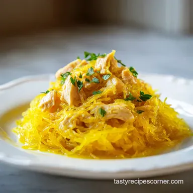 Chicken Spaghetti Squash for 4 Servings