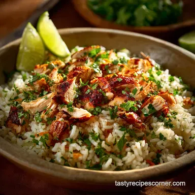 Chipotle bowl: Ultimate Smoked Chicken Lime Rice Recipe Recipe Card