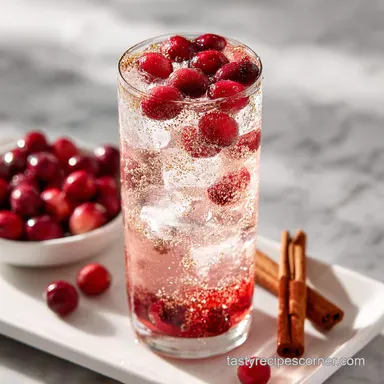 Christmas Mocktails for 4 Servings Recipe Card
