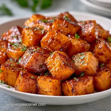 Cinnamon Sweet Potatoes for 4 Servings Recipe Card