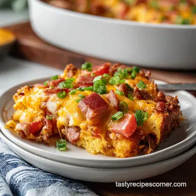 Cowboy Casserole with Cornbread Crust in 40 Minutes Recipe Card