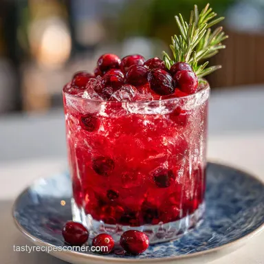 Cranberry Holiday Cocktail in 2 Minutes Recipe Card