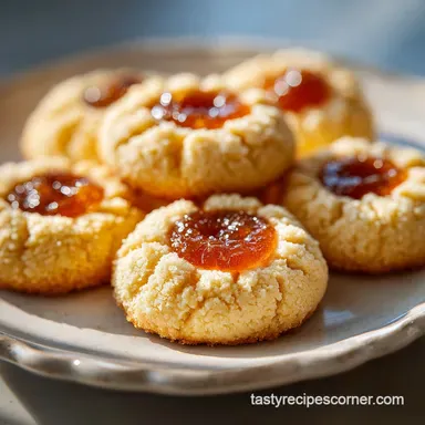 Buttery Cream Cheese Thumbprint Cookies for 24