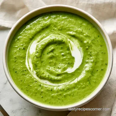Cream of Broccoli Soup in 30 Minutes Recipe Card
