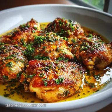 Creamy Garlic Chicken: Silky Sauce & Tender Poultry Recipe Card