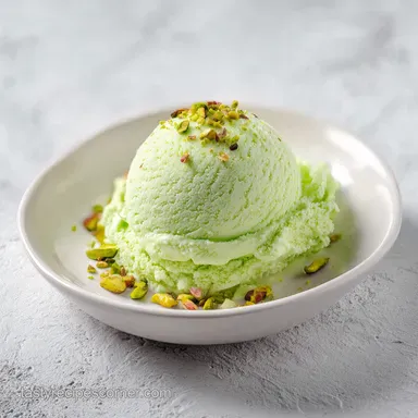 Pistachio Ice Cream for 12 Servings: Creamy Nutty Homemade Dessert