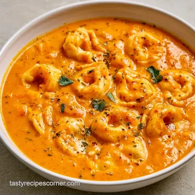 Creamy Pumpkin Tortellini Soup in 25 Min Recipe Card