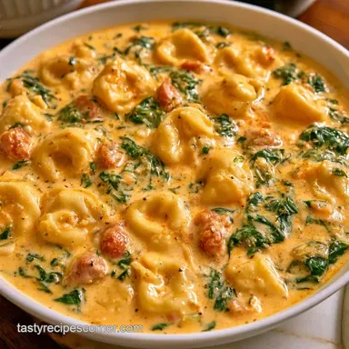 Creamy Tuscan Tortellini Soup: One-Pot