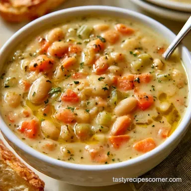 Creamy White Bean Soup for 4 Servings