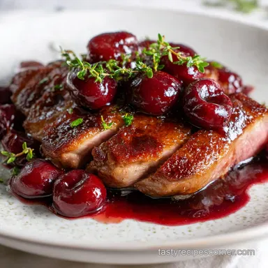 Duck Breast: Pan-Seared Recipe for Crispy Skin Med-Rare Temp Recipe Card