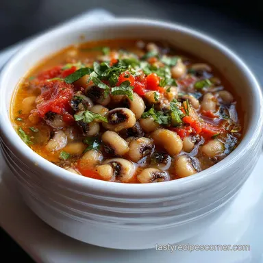 Black Eyed Peas Slow Cooker Ham Hocks - Ready in 6 Hours 15 Minutes Recipe Card