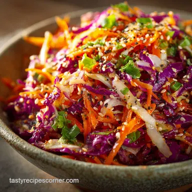 Asian Slaw Recipe: The Ultimate Crunchy Ginger-Sesame Side Dish Recipe Card