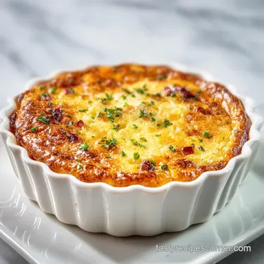 Crustless Quiche Lorraine for 6 Servings Recipe Card