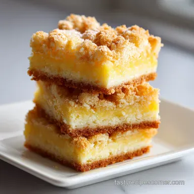 Vanilla Custard Crinkle Cake Squares with Whole Milk