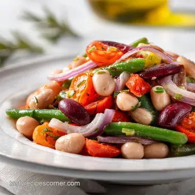 Dense Bean Salad Recipe in 20 Minutes | High Protein Recipe Card