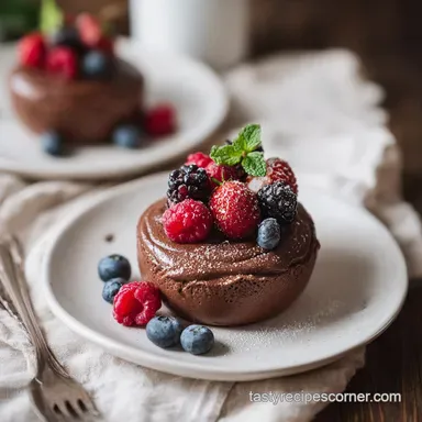 Easy 2 Ingredient Mousse Recipe: Silky Chocolate Mousse for 4 Recipe Card