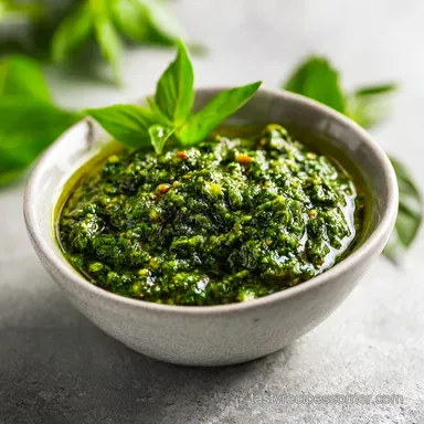 Easy Basil Pesto Recipe in 12 Minutes Recipe Card
