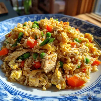 easy chicken fried rice recipe in 20 Minutes