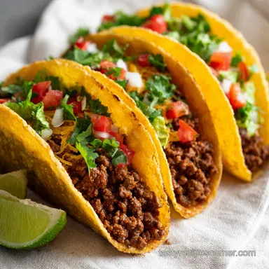 Ground Beef Tacos: Silky Beef with Spice-Kissed Flavor in 30 Minutes Recipe Card