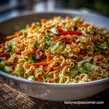 easy ramen noodle salad recipe in 25 Minutes | Healthy Asian Recipe Card