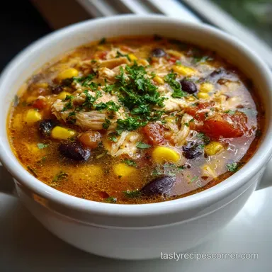 Easy White Chicken Chili with Black Beans in 30 Minutes