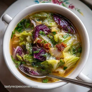 Fat Burning Cabbage Diet Soup Ready in 30 Min
