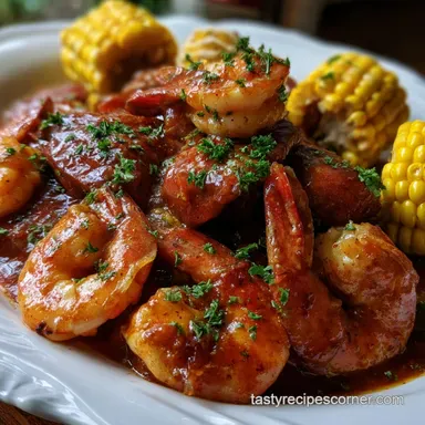 Seafood Boil Sauce: Rich Fiery Cajun Butter Glaze Recipe Card