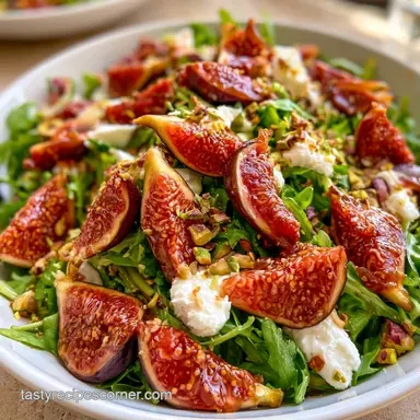 Fig and Goat Cheese Salad in 20 Minutes Recipe Card