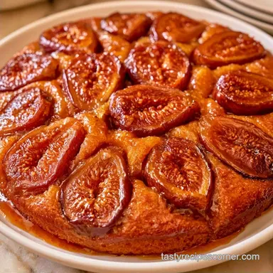 Caramelized Fig Upside Down Cake