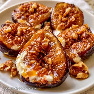 Figs Stuffed With Goat Cheese with Honey Recipe Card