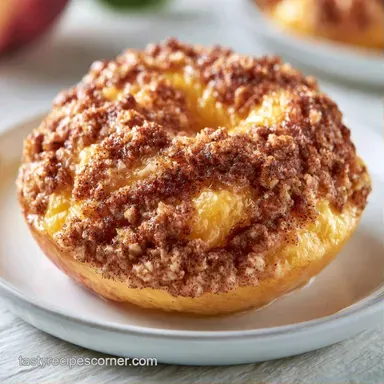 Peach Crisp Recipe for 6 Servings Recipe Card