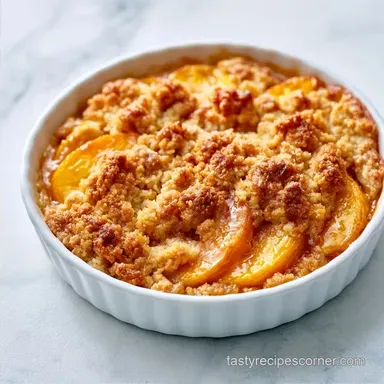 Fresh Peach Dump Cake for 8 Servings