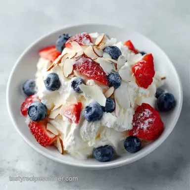 Frozen Greek Yogurt Bark with Berries Recipe Card