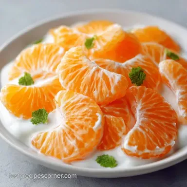 Frozen Mandarin Oranges with Greek Yogurt Recipe Card