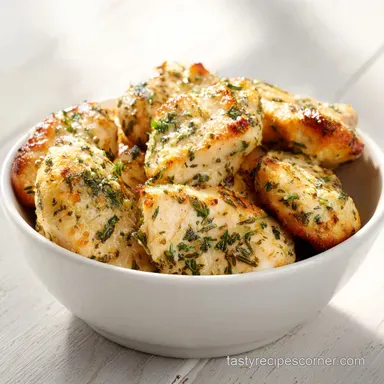 Bone In Chicken Thigh Recipe with Garlic and Herbs for 4 Servings