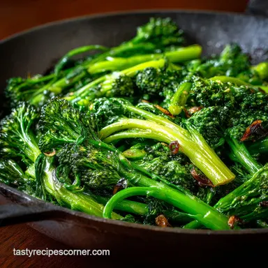 Broccoli Rabe: How to Blanch and Saut&eacute; Rapini to Perfection Recipe Card