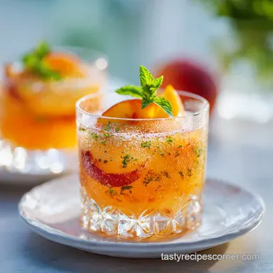 Georgia Peach Cocktail in Just 5 Minutes