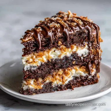 German Chocolate Cake: Total Time 55 Min