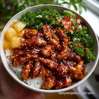 Rice Bowl: Ultimate Gochujang Glazed Chicken Recipe Recipe Card