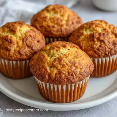 Greek Yogurt Muffins in 30 Minutes Recipe Card