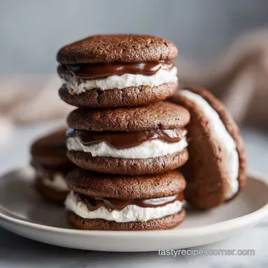 Hazelnut Truffle Sandwich Cookies for 18 Servings