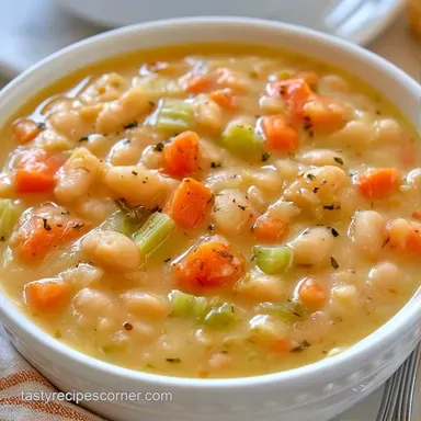 Healthy Bean Soup in 40 Minutes Recipe Card