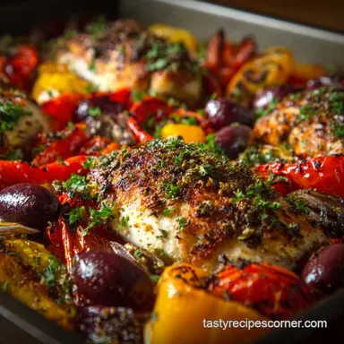 Healthy Chicken Recipes: Easy Mediterranean Traybake Dinner